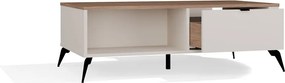 Aldabra CORDOBA dohányzóasztal 110x63x11.5 cm, kasmír- tölgy- fekete