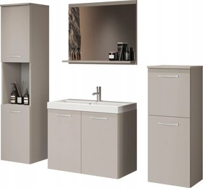 Mars fürdőszobabútor szett kasmír Bézs mosdó tükör