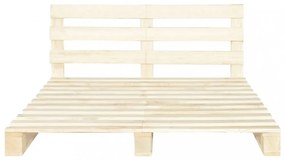 tömör fenyőfa raklap ágykeret 200 x 200 cm