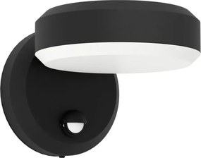 EGLO 900674 FORNACI Fali Lámpa Mozgásérzékelővel Fehér, Fekete LED IP44