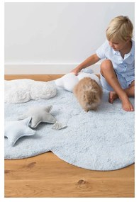Világoskék mosható kézi szövésű pamut gyerek szőnyeg 70x100 cm Mini Dream – Lorena Canals