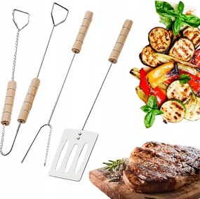 Tartozékok 3AZ1BEN Grill Eszközök Grill Szerszámok Bbq Fém Készlet