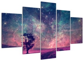 Kép - természetfeletti éjszakai égbolt (150x105 cm)