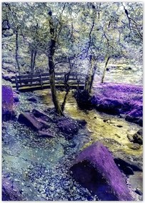 Poszterek A5 Pion Híd a folyó felett