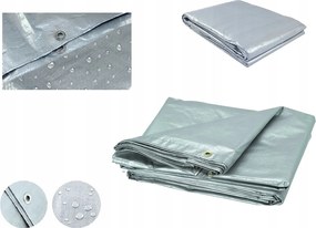 3m x 4m Erős Védőponyva Szürke Vízálló takaró