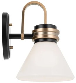 Kichler KL-FARUM1-BK - LED Fürdőszobai lámpa FARUM 1xG9/3W/230V fekete/réz