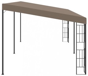 tópszínű falra szerelhető szövetpavilon 6 x 3 m