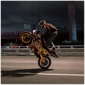 Poszterek 70x70 Motorral egy keréken