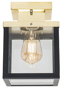 Ipari kültéri mennyezeti lámpa fekete arannyal - Rotterdam