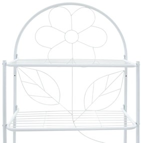Fehér WC feletti tárolóállvány 60 x 33 x 174 cm