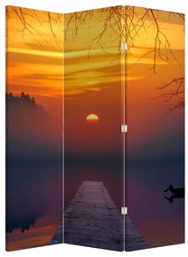 Paraván - Híd naplementekor (126x170 cm)