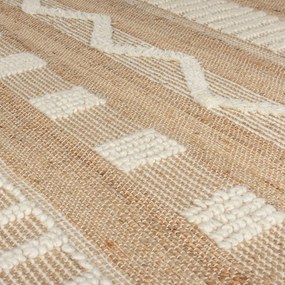 Medina bézs juta szőnyeg, 120 x 170 cm - Flair Rugs