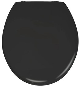 Prima matt fekete WC-ülőke, 41 x 38 cm - Wenko