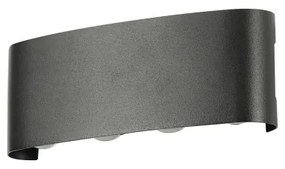 Brilagi - LED kültéri fali lámpatest FLAREBOX LED/8W/230V fekete IP65