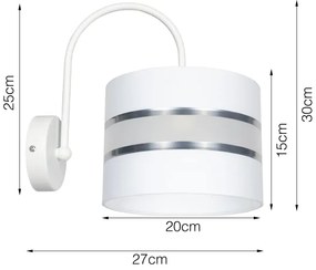 Fali lámpa CORAL 1xE27/60W/230V fehér