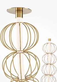 Maytoni modern függeszték golden cage fehér sárga mymod216pl-l42g3k