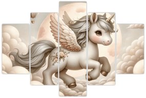 Kép - Egyszarvú a felhőkben (150x105 cm)