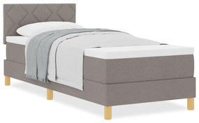 Box Spring Ágy Matraccal Barna 80x200 cm Szövet