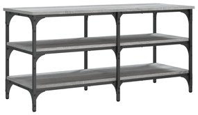 szürke sonoma színű szerelt fa cipőpolc 100 x 38,5 x 49 cm