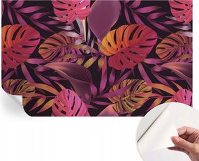 Divatos öntapadós fali tapéta Egzotikus levelek 416x254 cm