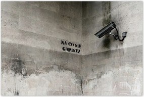 Poszterek 120x80 Banksy Mit bámulsz