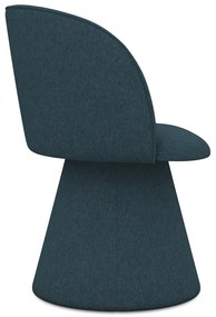 Petróleum színű kárpitozott étkezőfotel Maia – Makamii