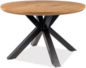 Ritmo étkezőasztal tölgy fekete 120cm