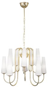 Zuma Line 1129 - Csillár láncon MAGNUM 10xE14/40W/230V arany