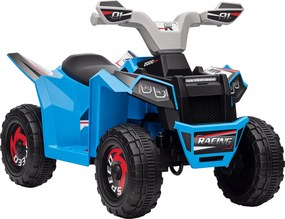 HOMCOM Gyerek Elektromos Quad 6V Gyermek Quad Kerékpár Előre és Hátra Funkcióval, Elektromos Quad 1.5-3 éves gyerekeknek - Kék | Aosom
