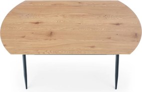 Jackson étkezőasztal – arany tölgy / fekete 160 cm