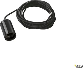 SLV 132690 FITU Hengeres Függesztett Lámpa Fekete E27 IP20