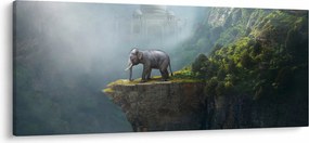 Kép - Az elefánt a Taj Mahal tetején (120x50 cm)