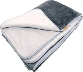 Dupla Fleece takaró oviba-táborba szürke