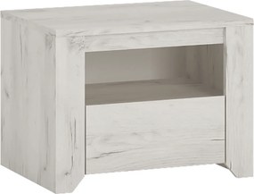 Éjjeliszekrény typ 95, fehér craft, ANGEL