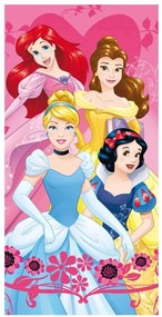 Disney Hercegnők Heart fürdőlepedő, strand törölköző 70x140cm