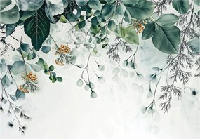 Fotótapéta Levelek Lógó Zöld Hálószoba Nappali Tapéta Flizelina 200x140