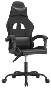 fekete műbőr forgó játékszék