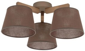 Brilagi - Felületre szerelhető csillár LATTE SABIA 3xE27/15W/230V fenyő/barna