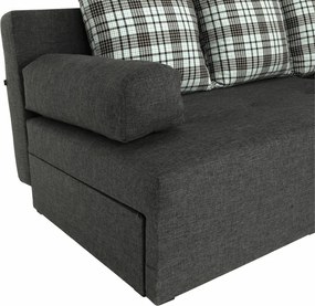 Sarokgarnitúra készlet, szürke melír / mintázott, jobb, MEXX