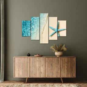 Kép - Tengeri csillag a tengerparton (150x105 cm)