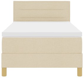Box Spring Ágy Matraccal &amp; LED Krém 100x200 cm Szövet