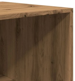 kézműves tölgy színű szerelt fa ruhásszekrény 100 x 50 x 200 cm