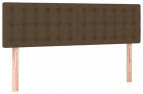 2 db sötétbarna szövet fejtámla 72 x 5 x 78/88 cm