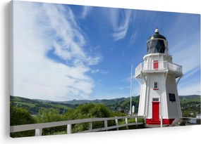 Az Akaroa világítótorony képe, Új-Zéland (90x60 cm)