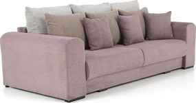 Extra tágas kanapé, lila, őreg rózsaszín, bézs színű, GILEN BIG SOFA