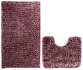 Restilo Bati fürdőszobai kilépő szett, bordó, 2 db, 50 x 80 cm, 40 x 50 cm