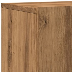 2 db kézműves tölgy falra szerelhető TV-szekrény 80x30x41 cm