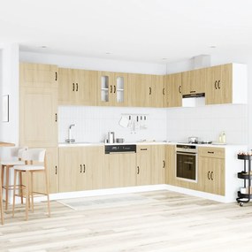 Konyhaszekrény Kalmar 2 pcs Barna 80 x 46 x 81.5 cm Faanyag