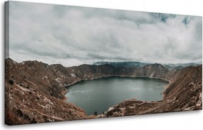 Vászonkép Természet Tó a hegyekben 80x40 cm