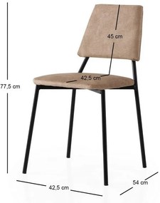 Lima Mink and Black étkezőszék, 2 db